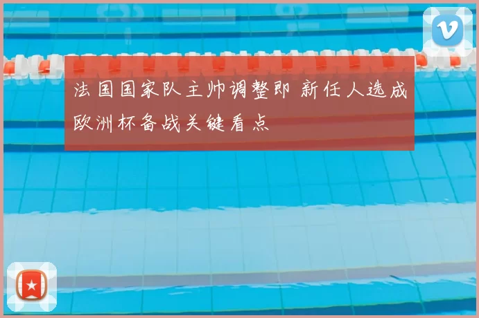 法国国家队主帅调整即 新任人选成欧洲杯备战关键看点